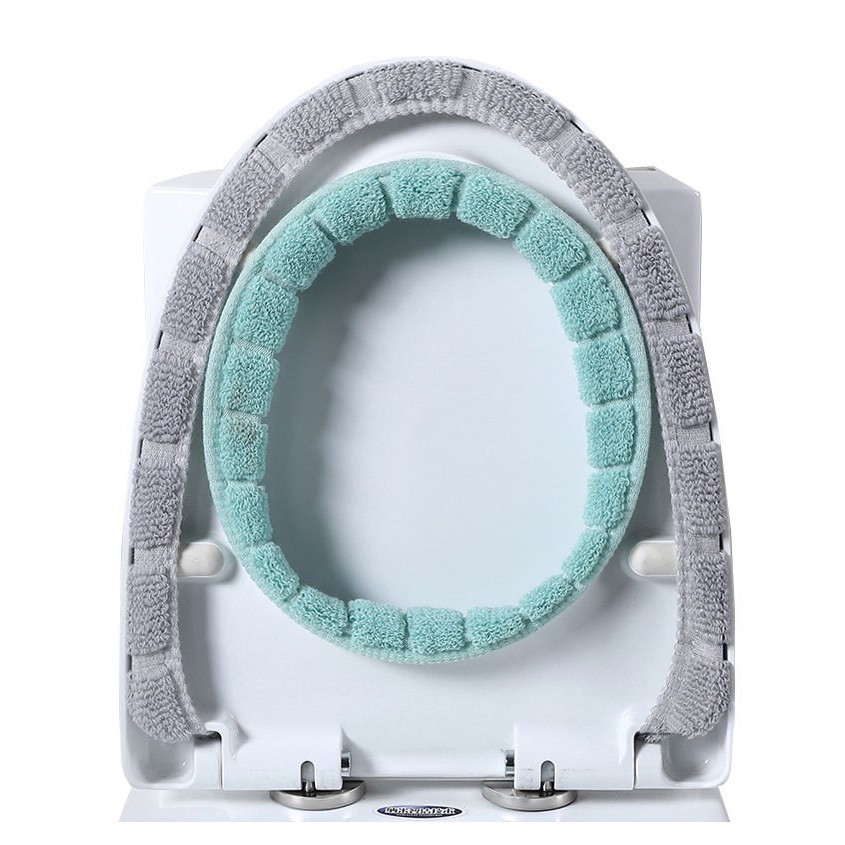 Miếng Lót Bồn Cầu Nỉ Lông Chống Lạnh 2 Màu Siêu Đẹp 88206