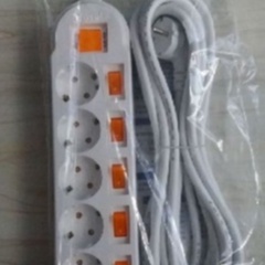 Ổ cắm điện Hàn Quốc 3 chấu tiếp địa, loại 6 lỗ 7 công tắc Mã hàng: DM2222