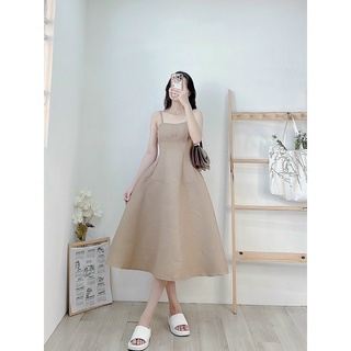 Đầm gấm 🌷Hình thật trải sàn🌷Đầm gấm 2 dây