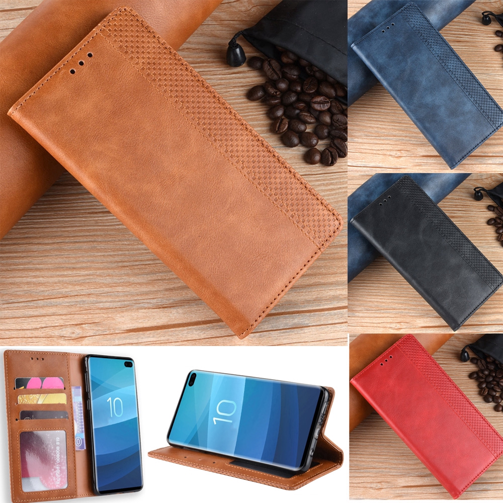 Samsung Galaxy S10 Plus S10E S9 S8 Plus Note 9 Case Flip Wallet Leather Magnetic Card Slot Cover | BigBuy360 - bigbuy360.vn