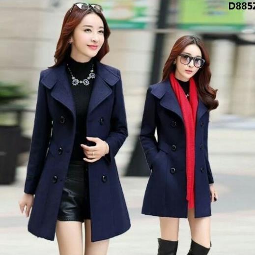 Áo Khoác Len Dáng Dài Phong Cách Hàn Quốc Dành Cho Phụ Nữ Trung Niên 35 30 Tuổi *^5