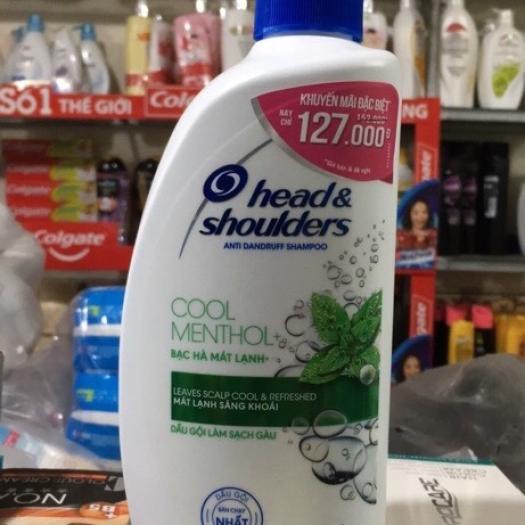 Dầu gội Head &amp; Shoulders Sạch gàu, bạc hà mát rượi 625ml