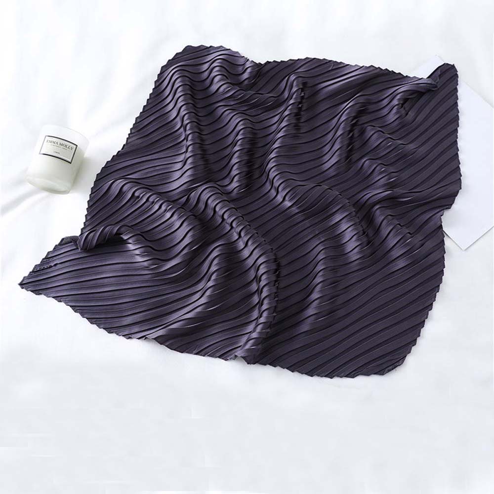 Khăn choàng cổ hình vuông bằng lụa satin phong cách thời trang cho nữ