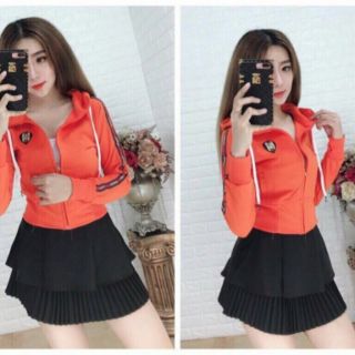 Áo khoác lửng sọc tay