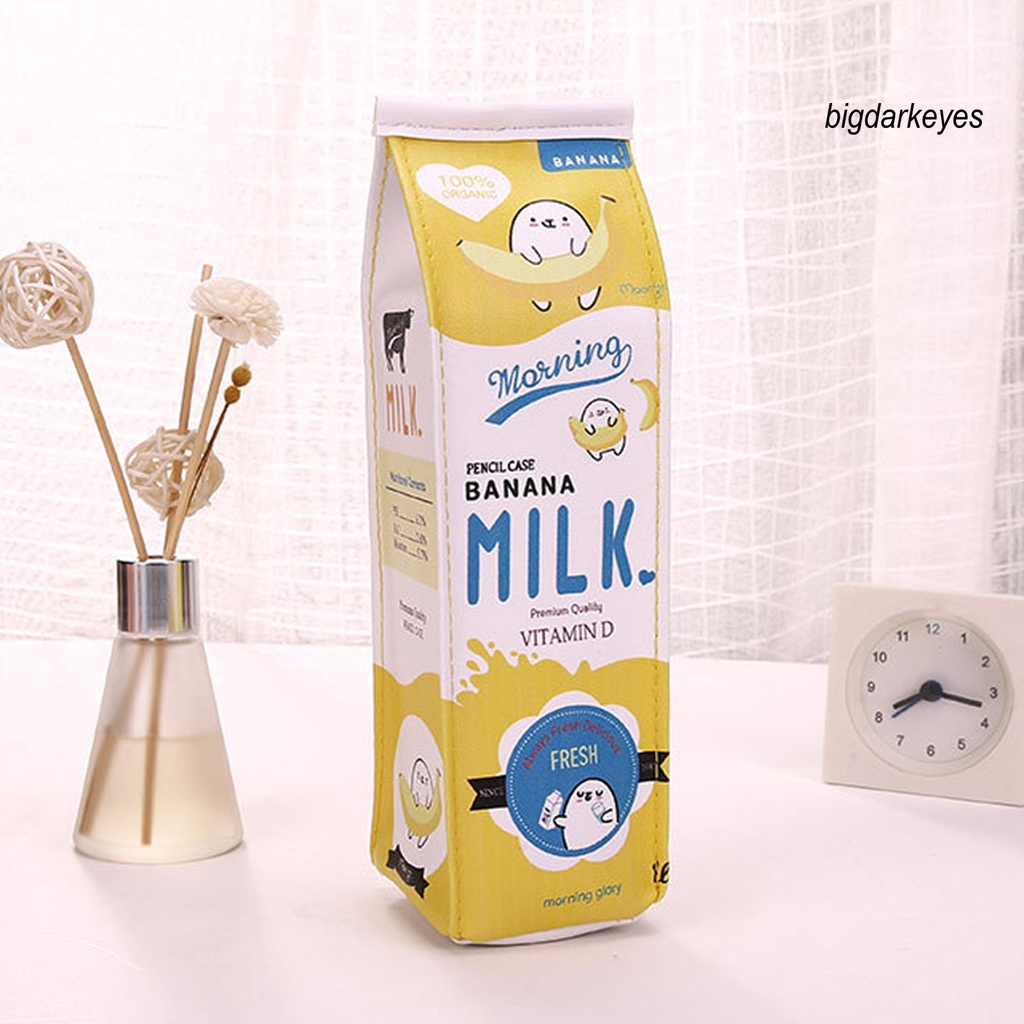 Túi Đựng Bút Bằng Da Giả Khóa Kéo Sức Chứa Lớn Tiện Dụng