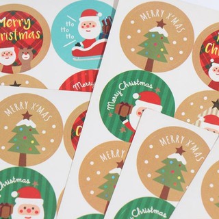Set 72 sticker Giáng Sinh 🎄❄⛄🎅 size 2.6cm