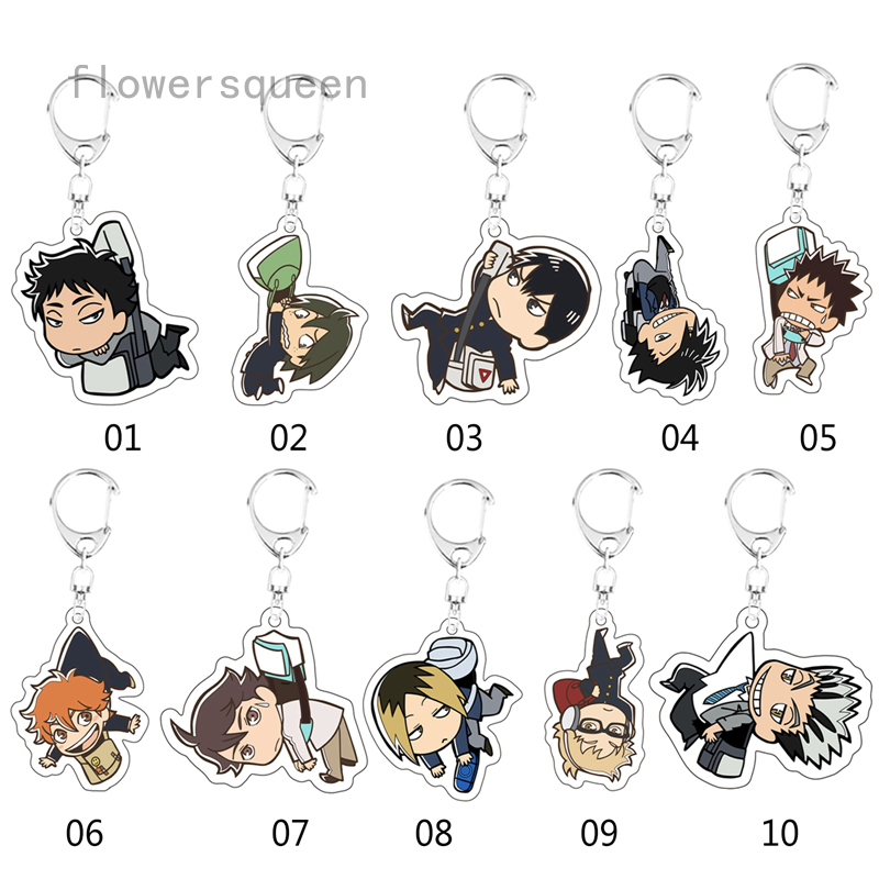 flowersqueen Móc khóa hóa trang nhân vật Haikyuu bằng acrylic