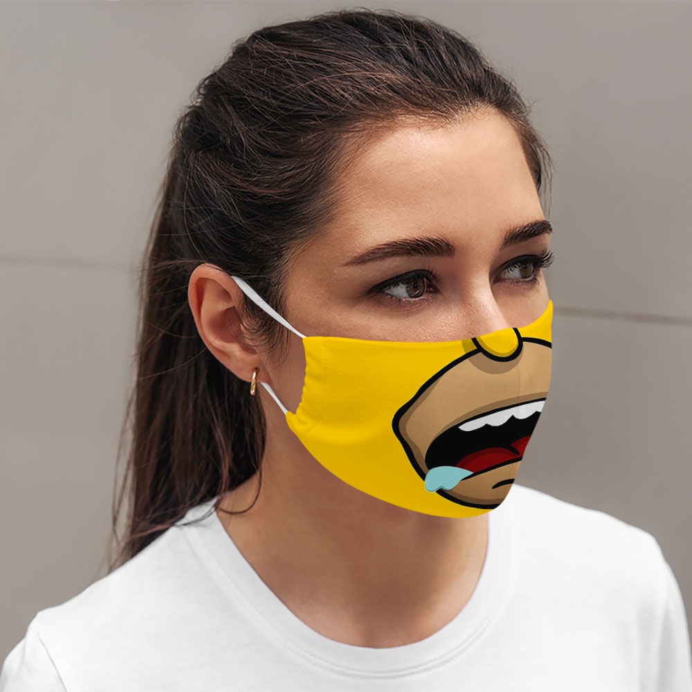 Khẩu trang hoạt hình dễ thương cho bé thú cưng trẻ em cute Hình Vẽ DRAWN CARTWELL bảo vệ toàn diện chất liệu vải mềm dàn