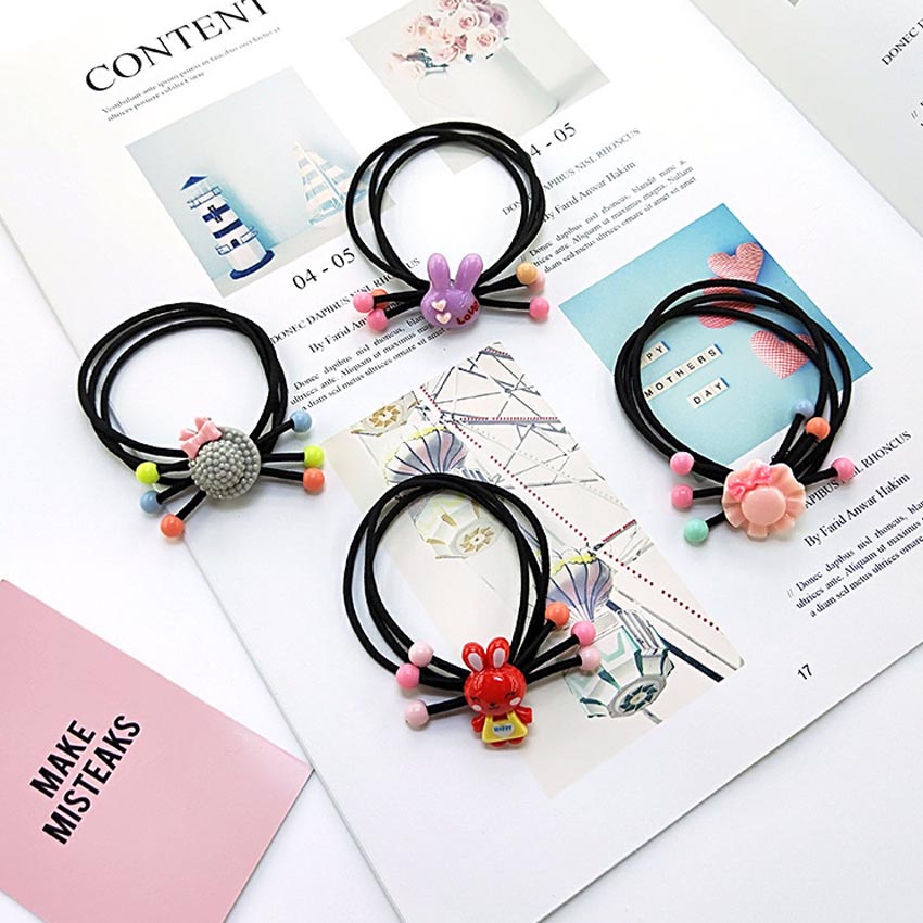 Dây buộc tóc cho bé gái - Set 10 dây cột tóc dễ thương, bền đẹp - NASI Store