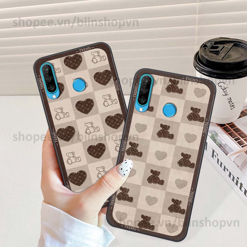 Ốp Huawei Nova 4e / P30 Lite caro trái tim nhiều màu sắc, đầy cá tính, khẳng định phong cách