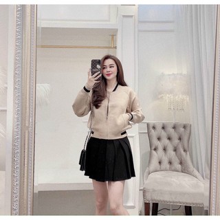 Áo khoác bambo dạ len