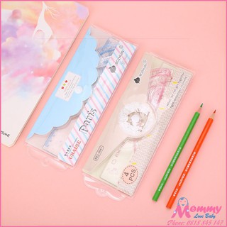 Bộ thước thẳng, compa, eke, đo độ