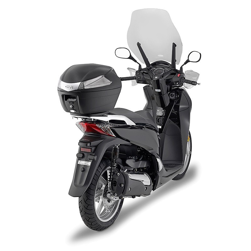 Thùng Givi B34NT (34L) Đen Ốp Bạc - Tặng KÈM ĐẾ + Phần Quà 100k Bất Ngờ