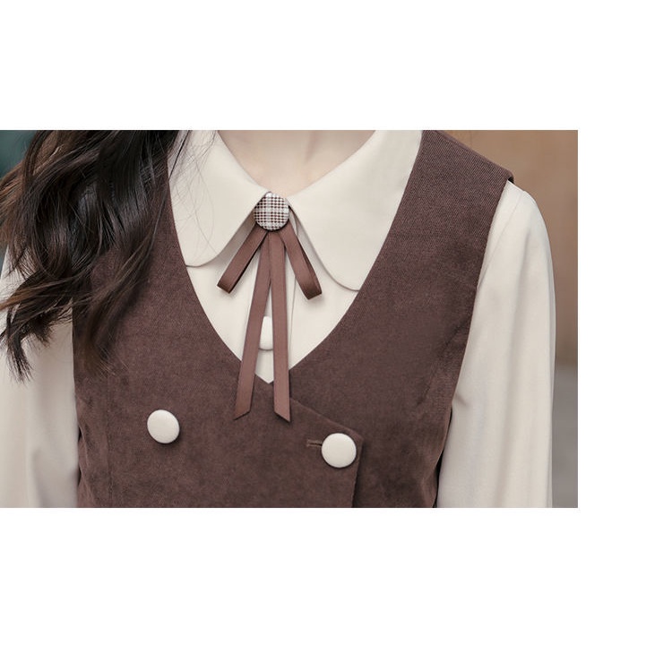 (Hàng có sẵn) Váy retro, áo gile dáng cổ điển, phong cách vintage, chất liệu dày dặn, đường may tinh xảo | BigBuy360 - bigbuy360.vn