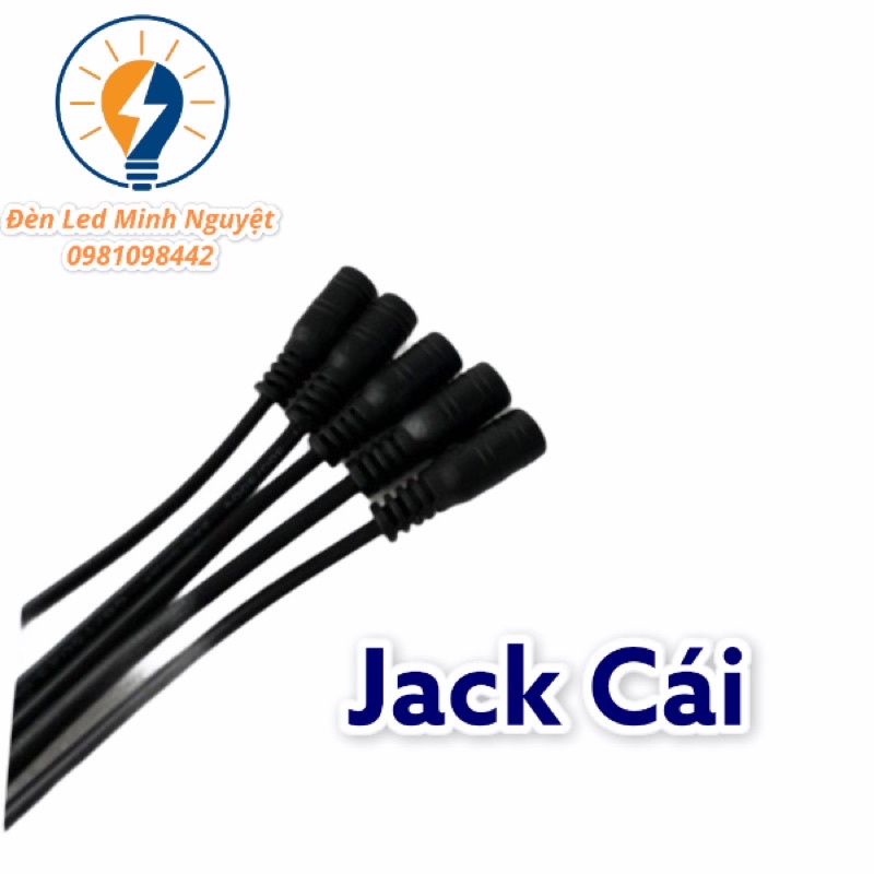 JACK NGUỒN DC ĐỰC -CÁI CÓ DÂY DÙNG CHO ĐÈN LED VÀ CAMERA