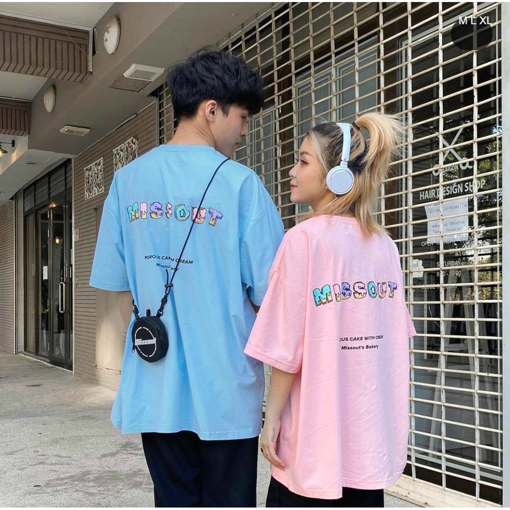 Áo thun tay lỡ  MISSOUT BAKERY  phông Unisex nam nữ tee oversize form rộng pull Ulzzang Streetwear Hàn Quốc vải mềm