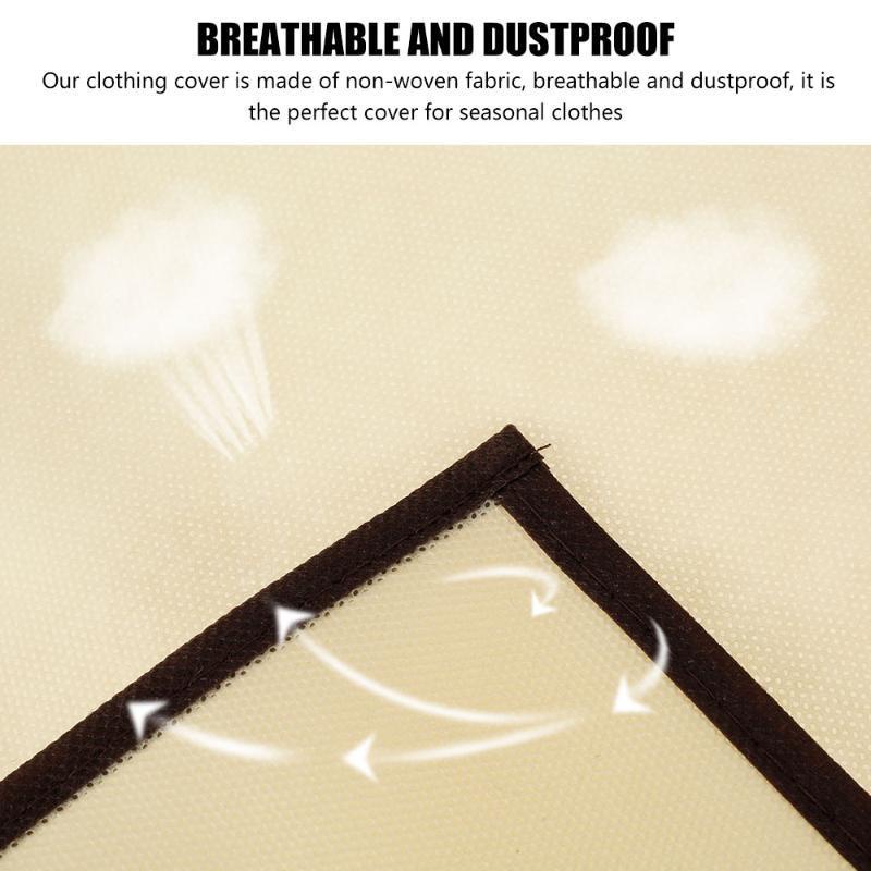 Mới Móc Treo Quần Áo Bằng Vải Không Dệt Chống Bụi Có Khóa Dán Tiện Dụng