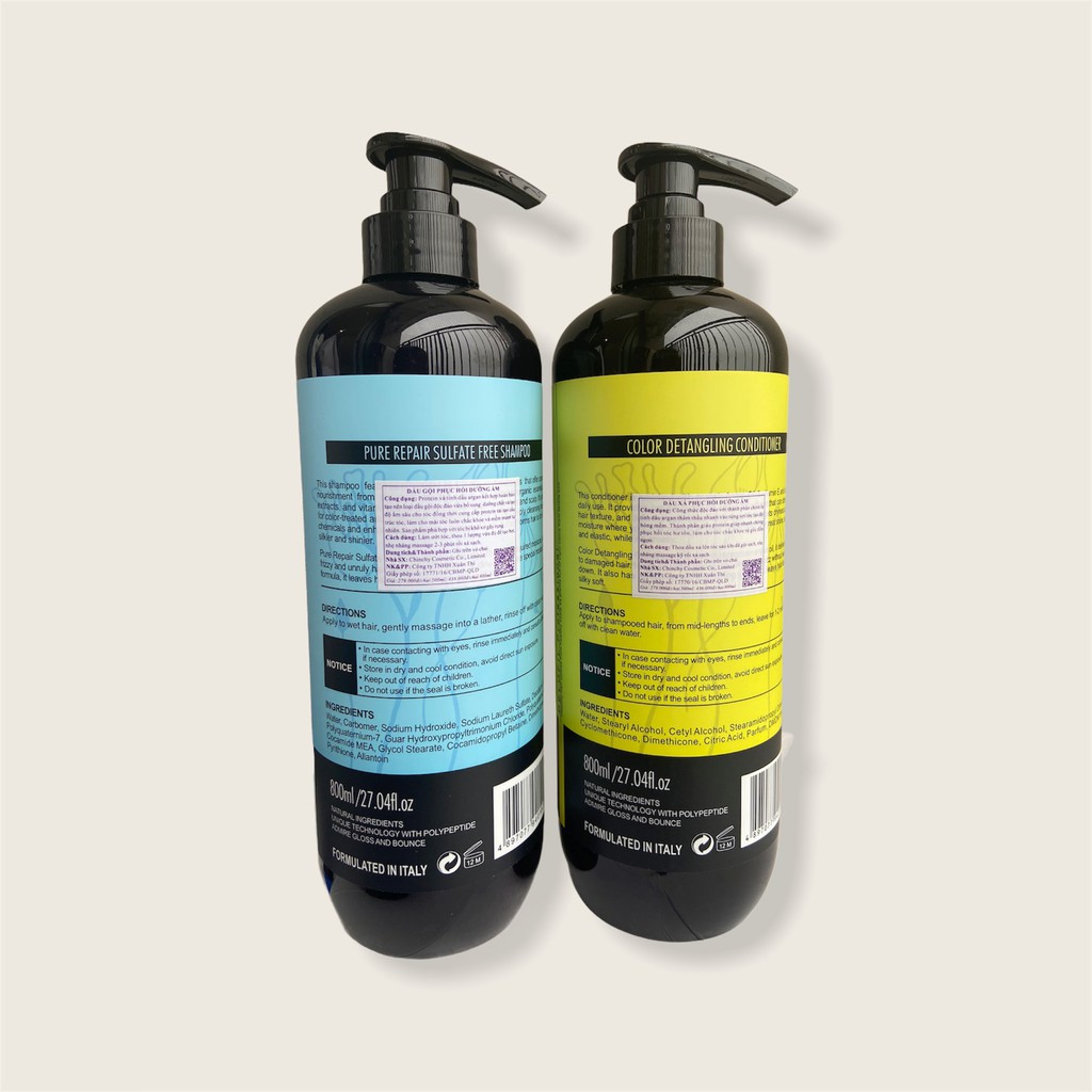 BỘ GỘI XẢ SIÊU PHỤC HỒI TÓC CHUYÊN SÂU DELOFIL 800ML X 2- CT09