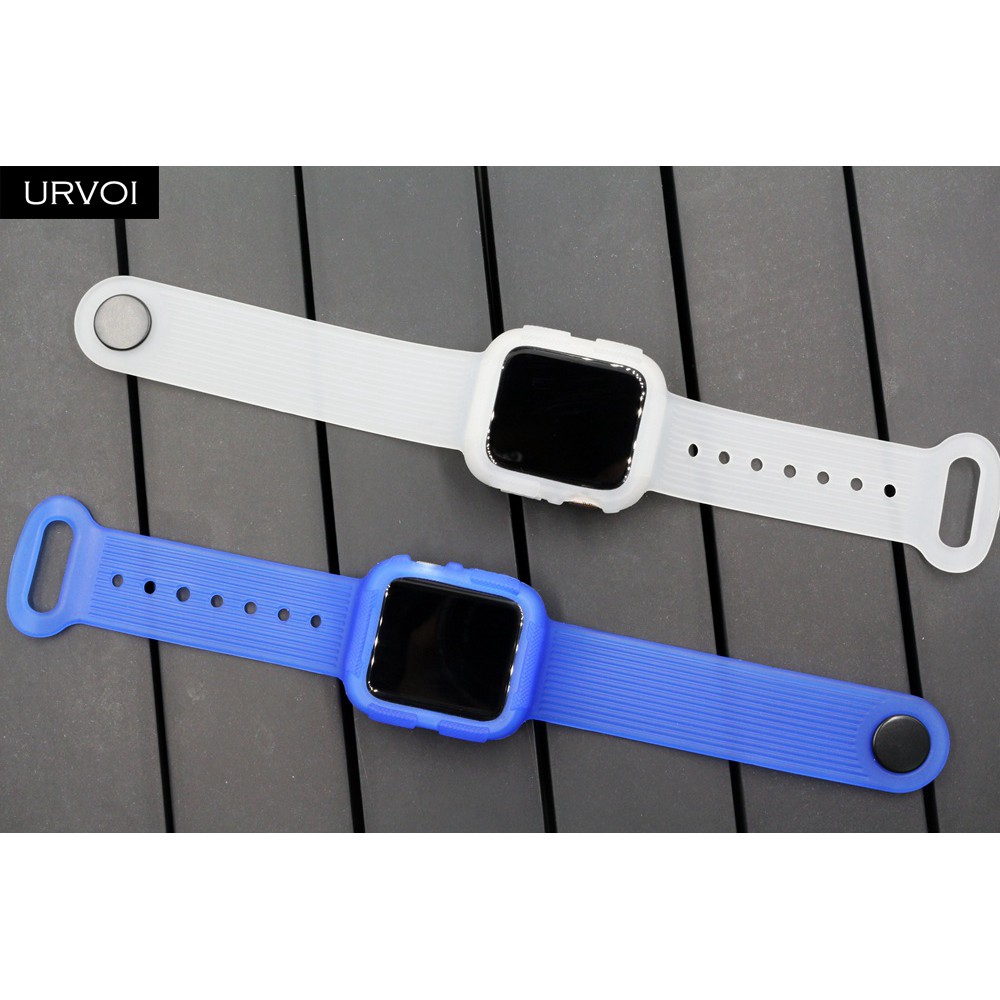 Dây Đeo Tpu Mềm Chống Sốc Cho Đồng Hồ Thông Minh Apple Watch Series 4 5 Iwatch 2 Trong 1 Kích Thước 40 44mm