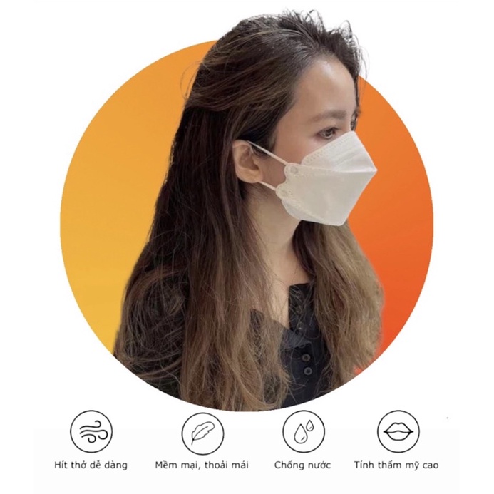 Set 50 cái KHẨU TRANG KF94 chuẩn 4 lớp kháng khuẩn HOÀNG DŨNG