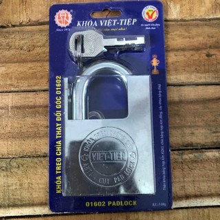 KHÓA CỬA VIỆT TIỆP CHỐNG CẮT HỢP KIM 01602 (CHÍNH HÃNG)