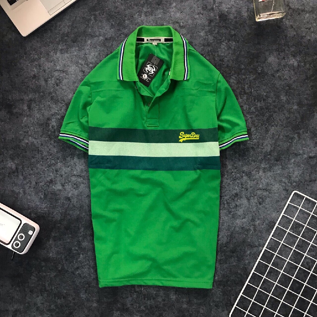 Áo thun nam ngắn tay cổ bẻ in soc ngang ngực cực chất, chất thun cá sấu - PS004 | BigBuy360 - bigbuy360.vn