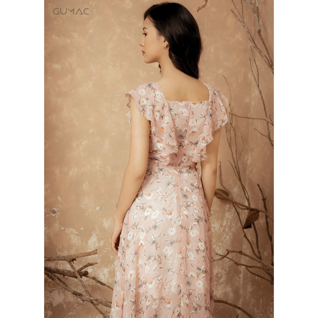 [Mã WASGIFT giảm 35K đơn 350K] Đầm nữ họa tiết cánh tiên GUMAC MS129108_HONG | BigBuy360 - bigbuy360.vn