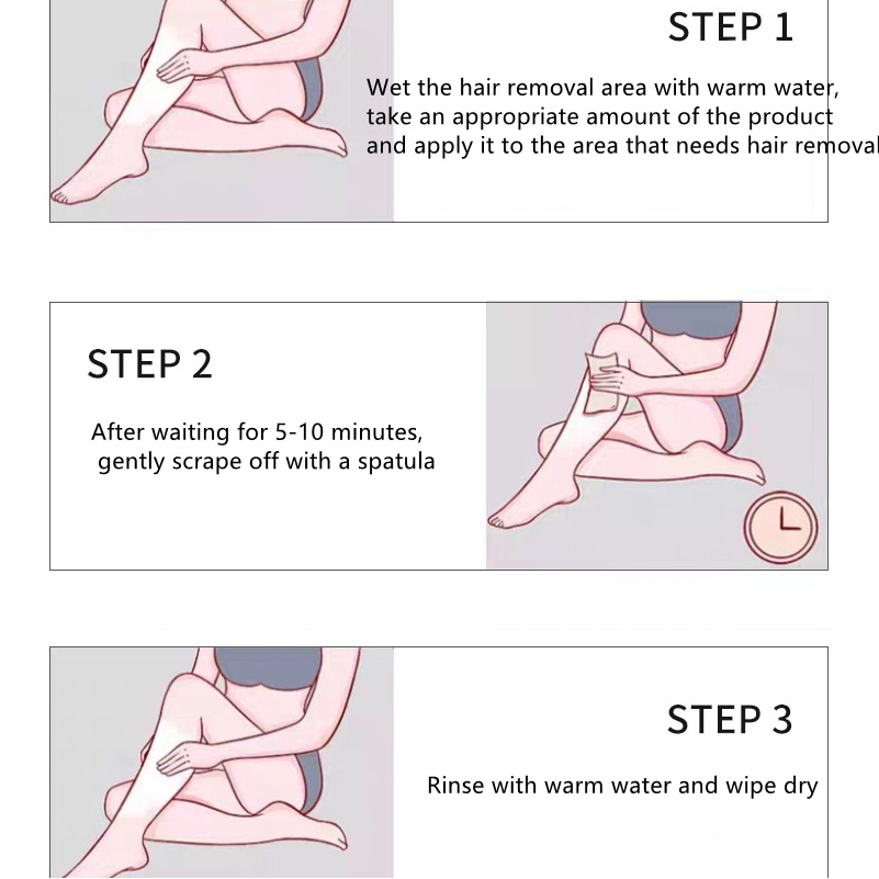 Kem tẩy lông SENANA - triệt lông nách, chân, tay, bikini, vùng kín, an toàn và không gây kích ứng da, 60ml