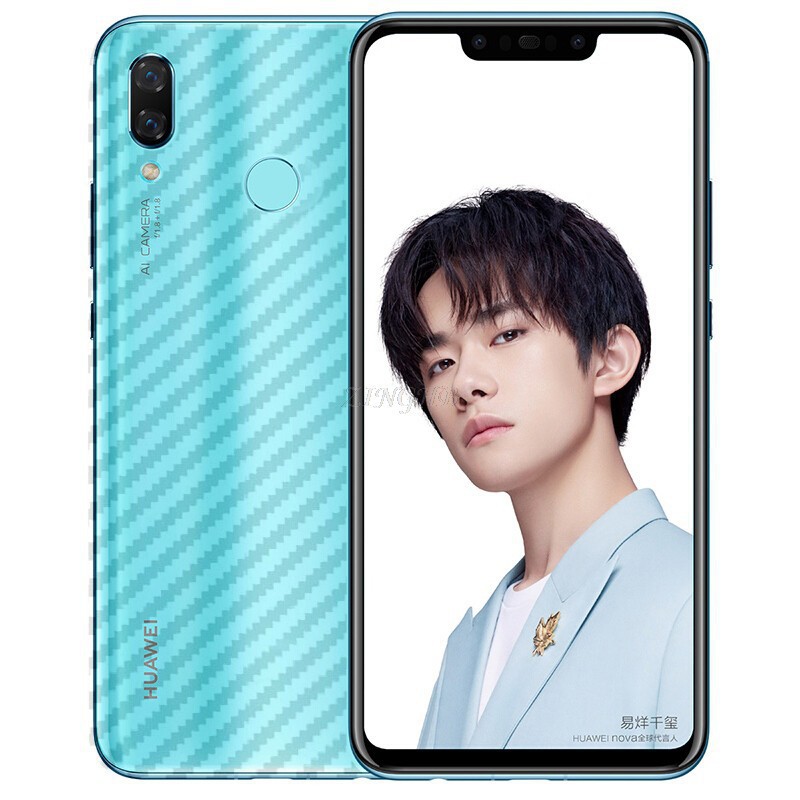 Huawei Y9 2019_Kính Cường Lực 9D Full Keo,Full Màn Tặng dán vân carbon