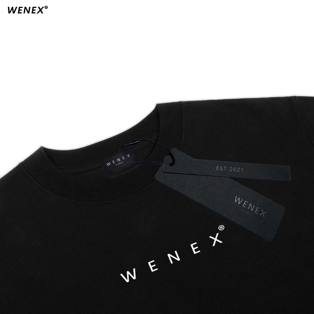 Áo Thun Tay Lỡ WENEX Phông Unisex Nam Nữ Cotton Oversize Form Rộng Local Brand Popular Logo