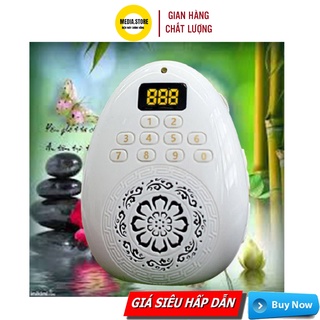 Máy niệm Phật hình giọt nước, đài niệm phật mini, có khe cắm thẻ nhớ, có dây đeo cổ, nhỏ gọn