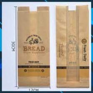Combo 50 túi giấy đựng bánh mì sanwitch, bánh mì hoa cúc