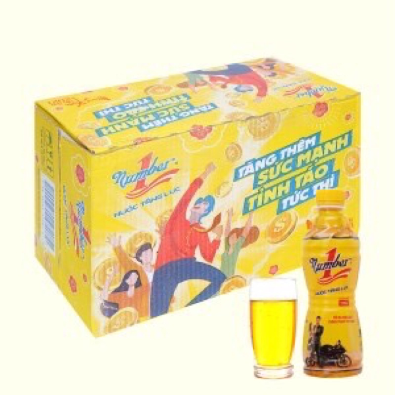 Lốc 6 Chai Nước Tăng Lực Number 1 Chai 330ml