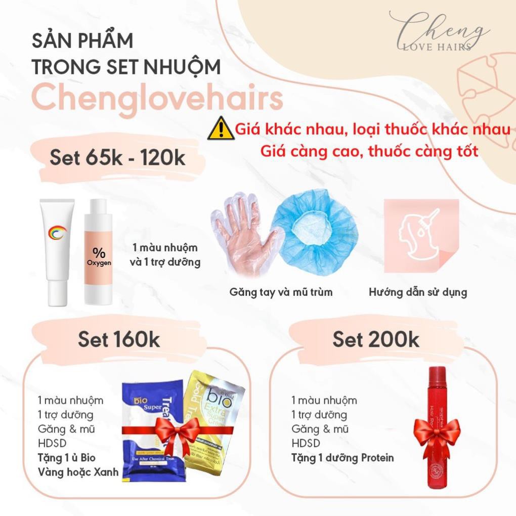 (KHÔNG TẨY) Thuốc nhuộm tóc NÂU KHÓI SÁNG Chenglovehairs, Chengloveshair, Chengloveshairs, Chenglovehair | BigBuy360 - bigbuy360.vn