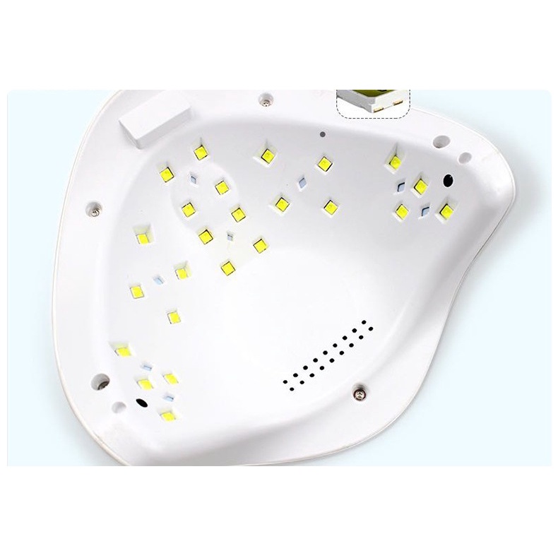 Máy hơ gel SUN 5 UV/LED tem xanh 48W 24 bóng đèn - Máy hơ mini dành cho học viên thực hành - bảo hành 1 tháng