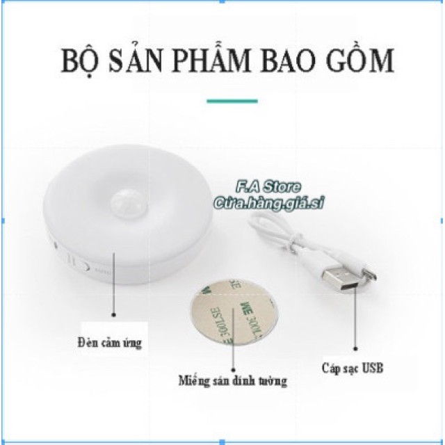 Đèn cảm biến chuyển động dèn cảm ứng thông minh tiết kiệm điện sử dụng pin giá rẻ