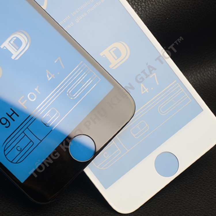 Kính cường lực iPhone full màn hình 10D cho 6-13Promax tặng kèm giấy lau màn hình
