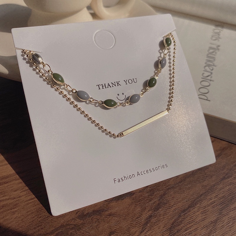 Vòng Tay Hai Lớp Phong Cách retro Thời Trang Cho Nữ