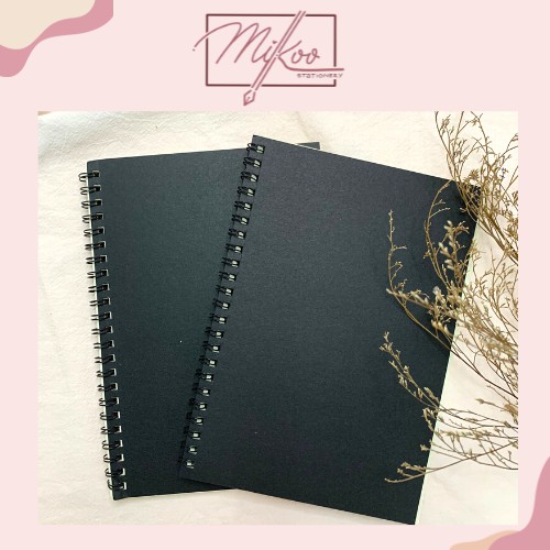 Sổ tay vintage - Sketchbook - Giấy Kraft lò xo phong cách retro