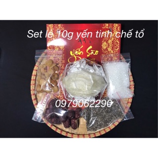 Combo Yến tinh chế + Long nhãn, Táo đỏ, Hạt Chia, Đường Phèn