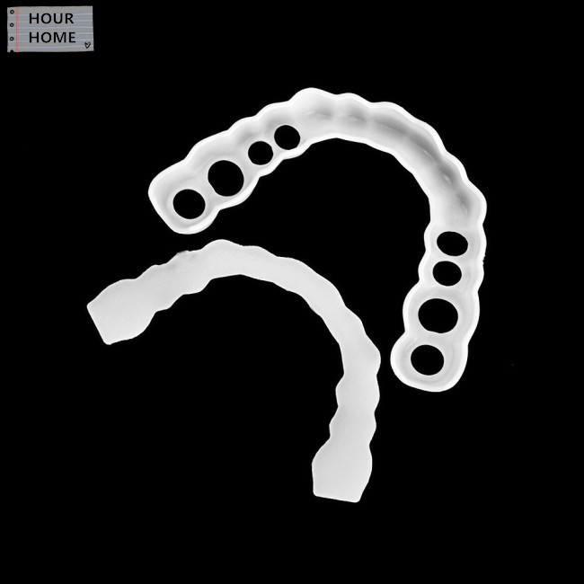 [Hàng mới về] Cặp miếng bọc răng hàm trên và hàm dưới tái sử dụng được đem lại hàm răng trắng sáng