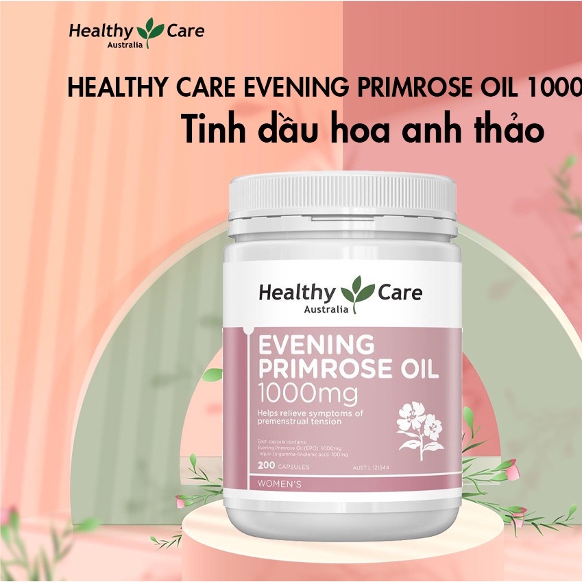 Viên uống tinh dầu hoa anh thảo Healthy Care Evening Primrose Oil 1000mg