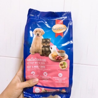 Smart Heart Puppy Thức ăn dành cho chó con vị giết bò và sữa gói 400g
