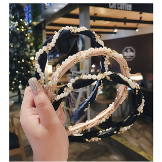Cài tóc nhung hạt