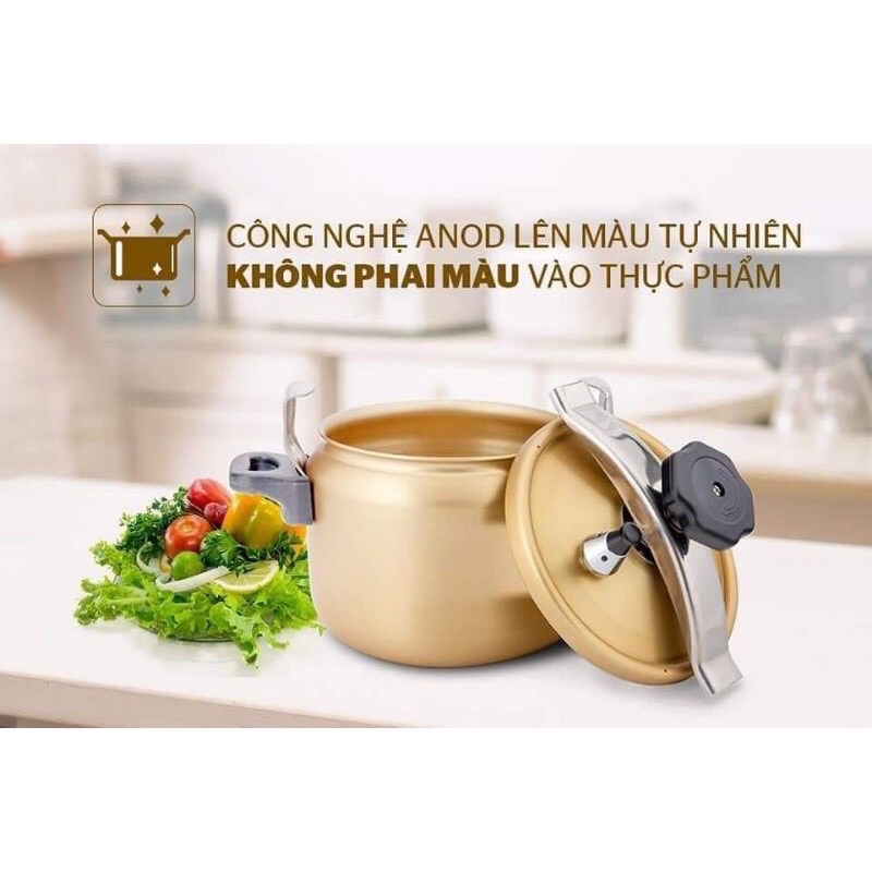 Nồi Áp Suất đun gas sunhouse dung tích 3,5L ,5L,6L hàng chính hãng giá rẻ