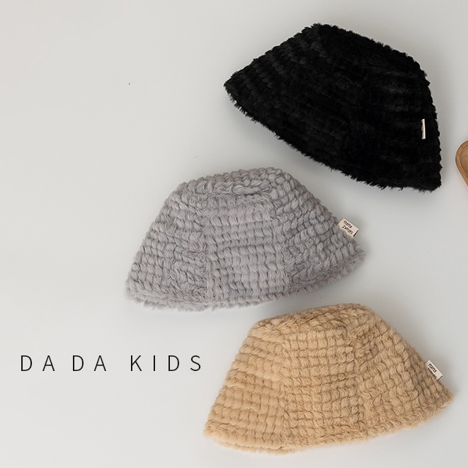 Mũ Bucket Màu Trơn Thời Trang Thu Đông Cho Bé