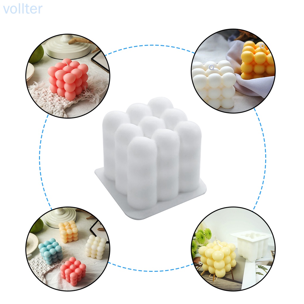 Khuôn Làm Bánh Mousse / Nến Bằng Silicone An Toàn Tiện Dụng Diy