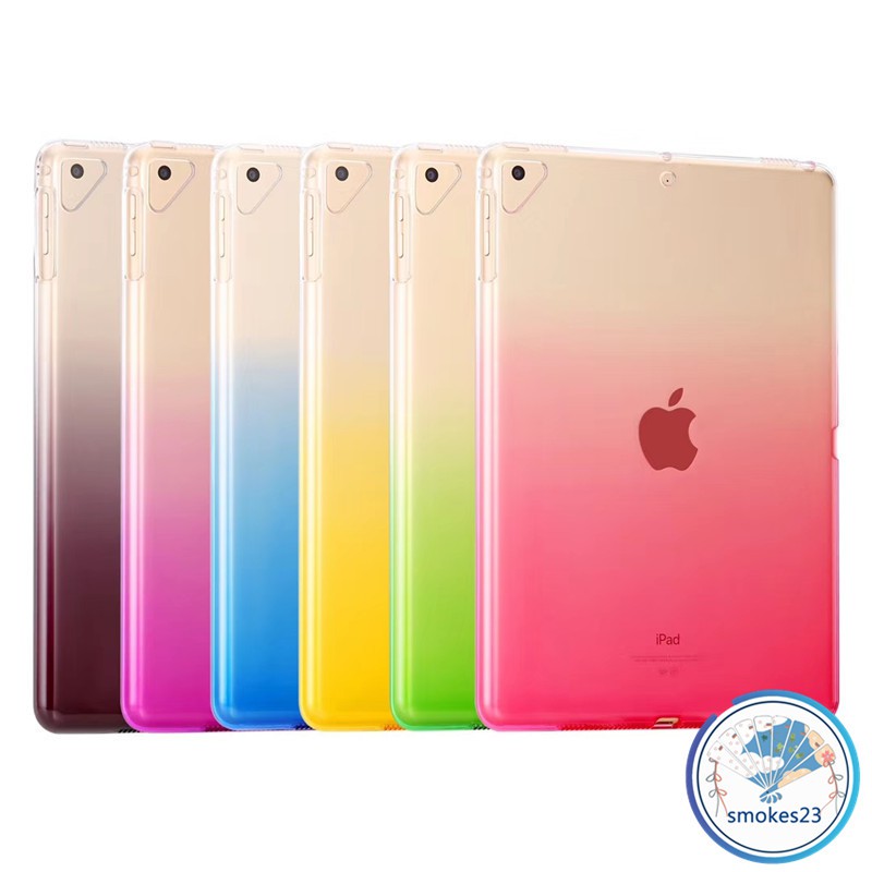 Ốp máy tính bảng trong suốt màu gradient đẹp mắt bảo vệ cho iPad 9.7 2017 2018