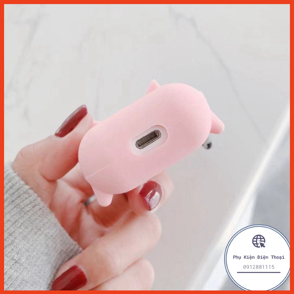☘️[Tặng kèm móc treo] Case vỏ bao airpod 1 2 đựng tai nghe không dây Airpods i11 i12 i18 i100 ... Heo lười và Sâu xanh