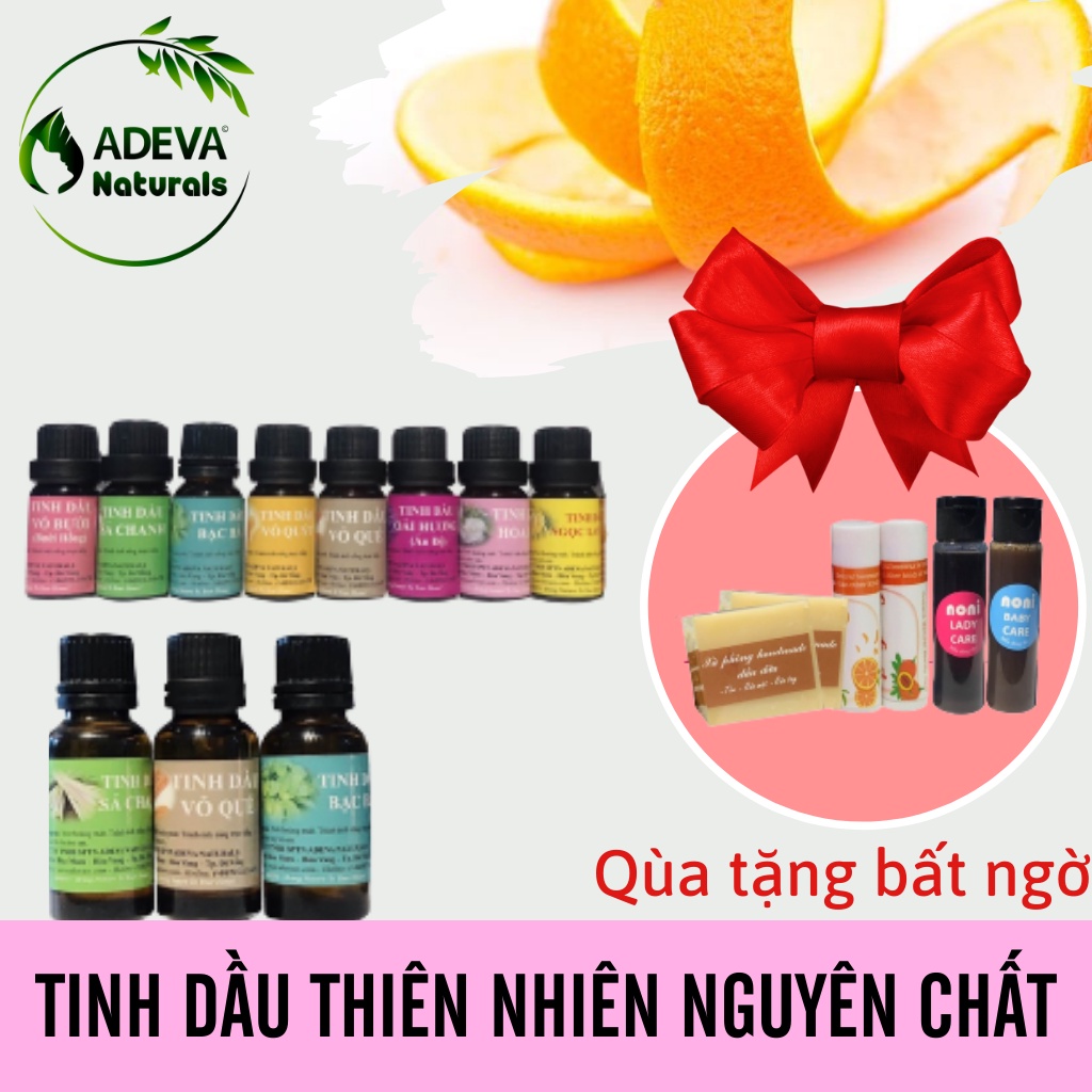 Tinh dầu thơm phòng, tinh dầu thiên nhiên nguyên chất cho căn phòng sạch thơm, thư giãn, an toàn - 10 ml